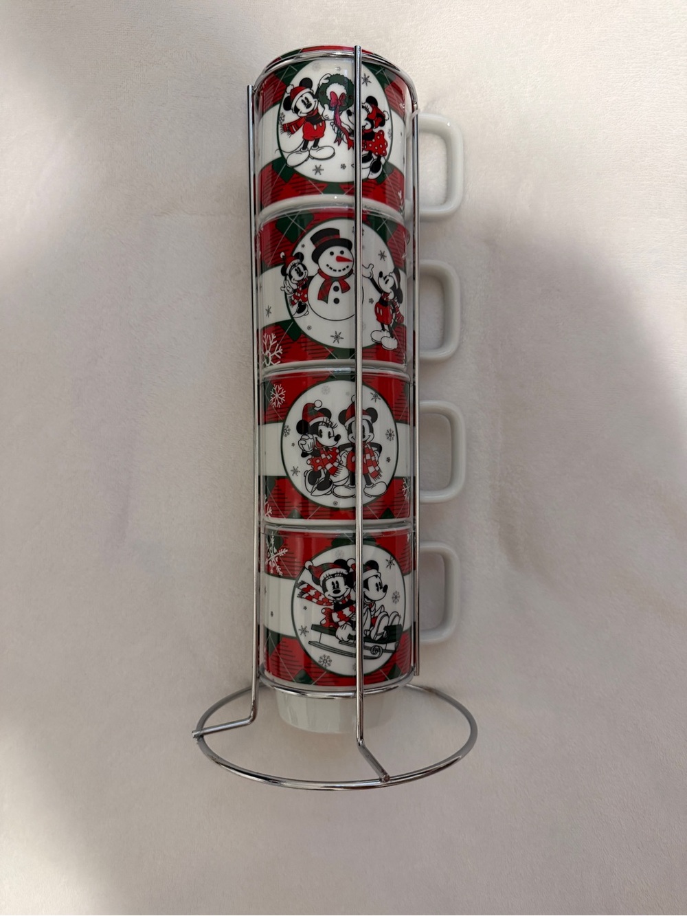 Disney Christmas Stackable Mugs Set